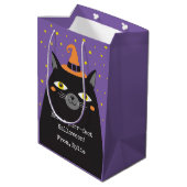 Moyen Sac cadeau chat Halloween mignonne (Dos Angle)