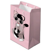 Moyen Sac Cadeau Chat Mignon (Dos Angle)