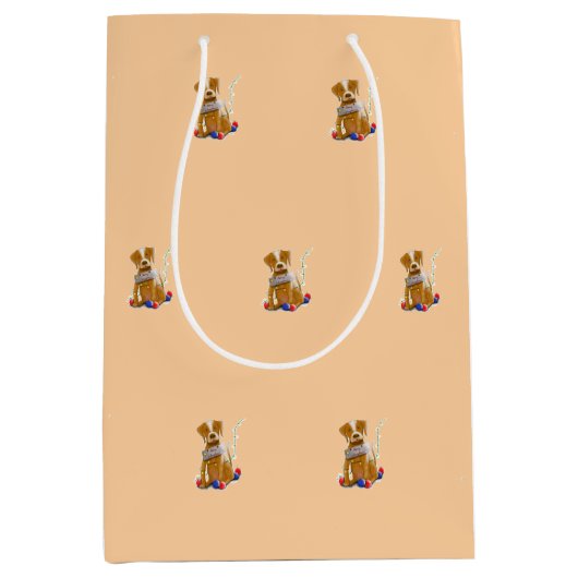 Moyen Sac cadeau chien (Devant)