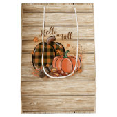 Moyen Sac cadeau Citrouille d'automne (Dos)