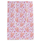 Moyen Sac cadeau Coeurs et Coeurs (Dos)