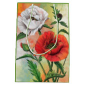 Moyen Sac Cadeau Coquelicots (Dos)