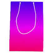 Moyen Sac cadeau couleur néon (Dos)