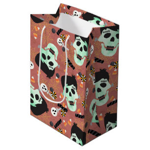 Moyen Sac cadeau d'anniversaire Monster Mash Halloween