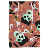 Moyen Sac cadeau d'anniversaire Monster Mash Halloween (Dos)