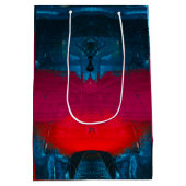 Moyen Sac cadeau d'art peint Abstrait (Dos)