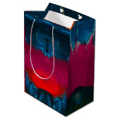 Moyen Sac cadeau d'art peint Abstrait (Dos Angle)