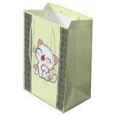 Moyen Sac cadeau de chat (Dos Angle)
