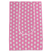 Moyen sac cadeau de chat rose (Dos)