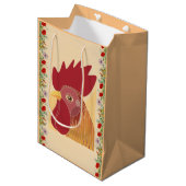 Moyen Sac cadeau de coq (Devant Angle)