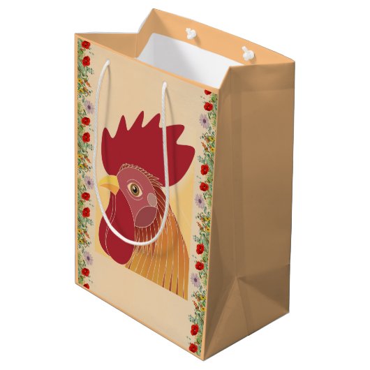 Moyen Sac cadeau de coq (Dos Angle)