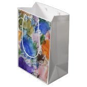 Moyen Sac cadeau de couleur Splash (Dos Angle)