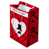 Moyen Sac cadeau de fête du père éditable de Gentleman (Devant Angle)