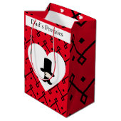 Moyen Sac cadeau de fête du père éditable de Gentleman (Dos Angle)