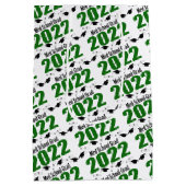 Moyen Sac cadeau de fin d'études 2022 (Vert) (Dos)