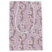 Moyen Sac cadeau de fleurs de lavande - Lilac violet (Devant)