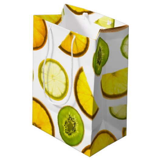 Moyen Sac cadeau de fruits citriques (Dos Angle)