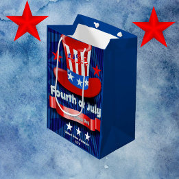 Moyen Sac Cadeau de la Fête de l'Indépendance du 4 Juill