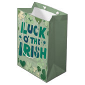 Moyen Sac cadeau de la Saint-Patrick (Devant Angle)