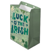 Moyen Sac cadeau de la Saint-Patrick (Dos Angle)