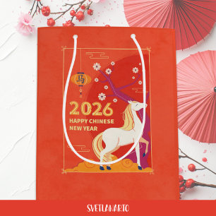 Moyen Sac cadeau de l'année lunaire chinoise 2026