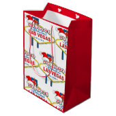 Moyen Sac cadeau de Noël à Las Vegas (Dos Angle)
