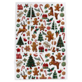 Moyen Sac cadeau de Noël amusant (Dos)