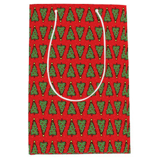 Moyen Sac cadeau de Noël arbre festif