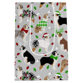 Moyen Sac cadeau de Noël Australian Shepherd Medium (Dos)