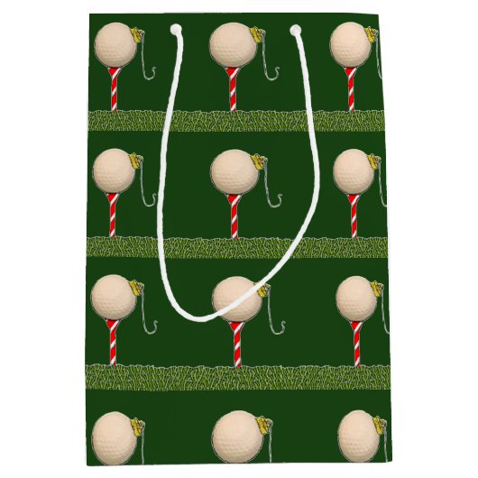 Moyen Sac cadeau de Noël de golf (Devant)