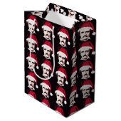 Moyen Sac cadeau de Noël Edgar Allan Poe Goth (Dos Angle)