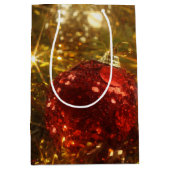 Moyen Sac cadeau de Noël étincelant (Devant)