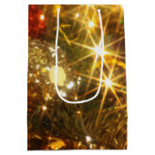 Moyen Sac cadeau de Noël étincelant (Dos)