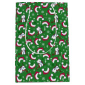 Moyen Sac cadeau de Noël KiniArt Westies (Devant)