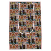 Moyen Sac cadeau de Noël pour chat noir (Dos)