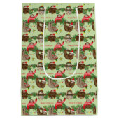 Moyen Sac cadeau de Noël Stanley Sloth (Dos)