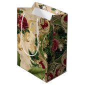 Moyen Sac cadeau de Noël unique vintage (Dos Angle)