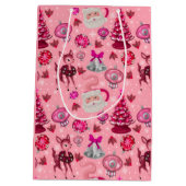 Moyen Sac cadeau de Noël Vintage (Dos)