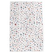 Moyen Sac cadeau de points d'aquarelle Marcus Confetti (Dos)