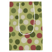 Moyen Sac cadeau de points d'olive rustique (Dos)