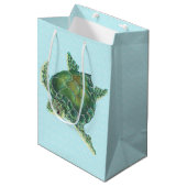Moyen Sac cadeau de tortue de mer (Devant Angle)