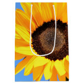 Moyen Sac cadeau de tournesol jaune (Dos)