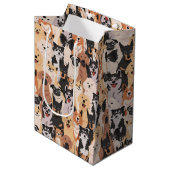 Moyen Sac cadeau de tous les chiens (Devant Angle)