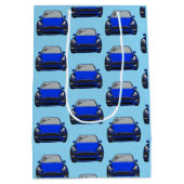 Moyen Sac cadeau de voiture VUS bleu électrique (Dos)