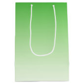 Moyen Sac cadeau dégradant vert foncé à vert clair (Dos)