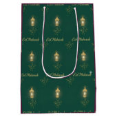 Moyen Sac cadeau d'Eid Magenta/Vert (Dos)