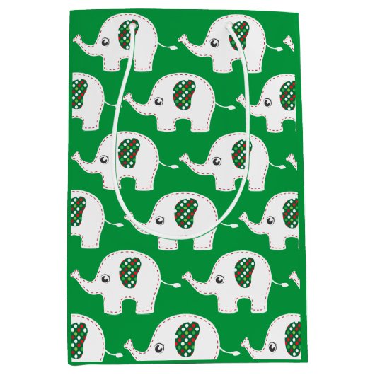 Moyen Sac cadeau d'éléphant blanc (Devant)