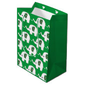 Moyen Sac cadeau d'éléphant blanc (Dos Angle)