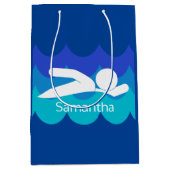 Moyen Sac cadeau design de natation (Devant)