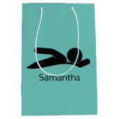 Moyen Sac cadeau design de natation (Devant)